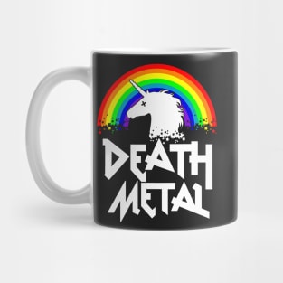 Death Metal Unicorn Funny Rocker Music Band Festival T Shirt Mug